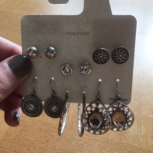 Silver Colored Earrings Never Worn Maurice’s